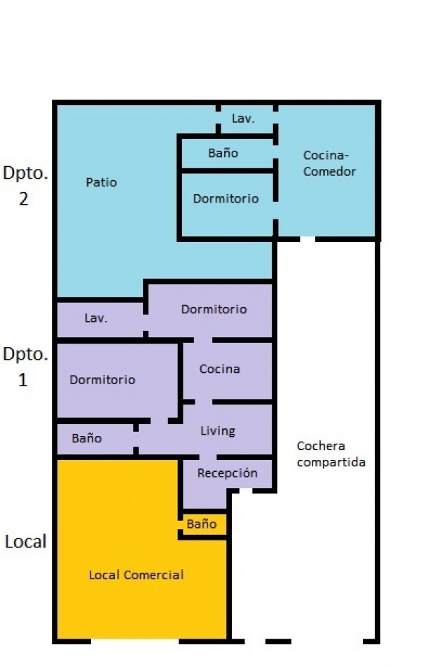 Local comercial + 2 departamentos - Moron Sur