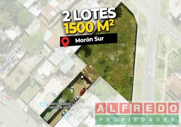 Lote en venta en Moron - En Bloque o individual
