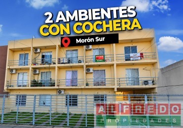 Luminoso 2 ambientes con cochera en Moron Sur - Ideal inversor o primera vivienda